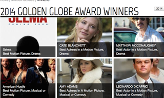 Illustration for article titled Golden Globes Website Lists Selma As Winner Two Days Early